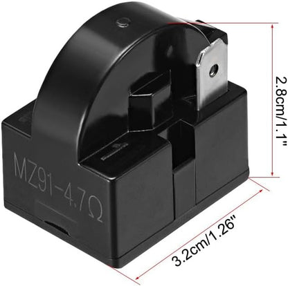 ya 26 10.21 baidi 4.7 Ohm 1 Pin Refrigerator PTC Relay Black