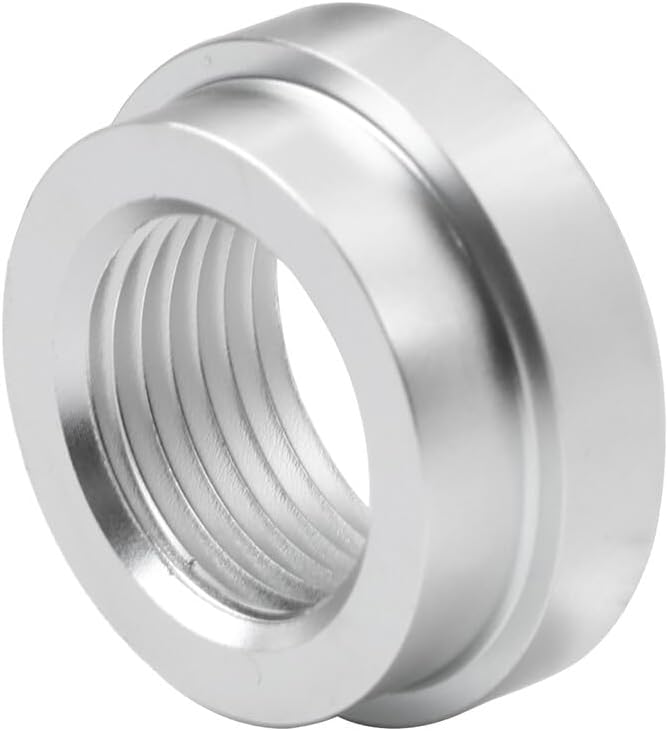 ya 11 9.14 baidi1Pcs 3/8NPT Silver Aluminum Weld On/In Flange Fuel Fitting Bung Female Thread