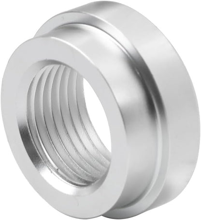 ya 11 9.14 baidi1Pcs 3/8NPT Silver Aluminum Weld On/In Flange Fuel Fitting Bung Female Thread
