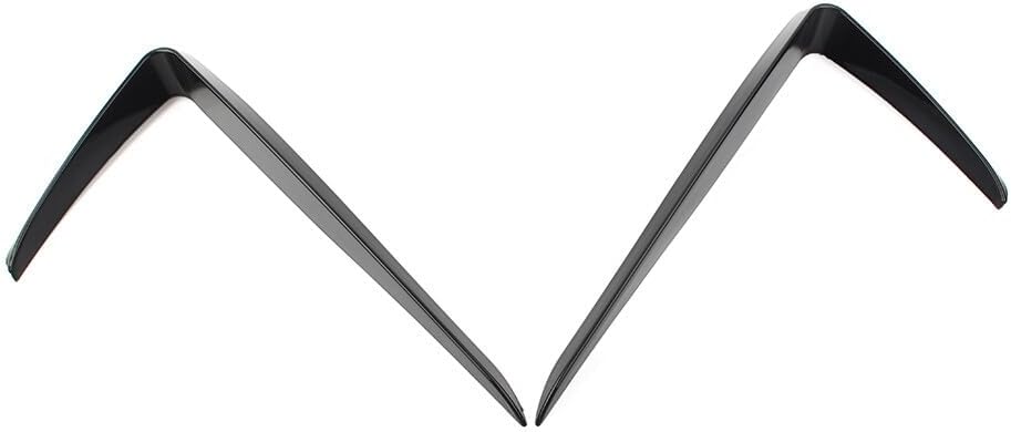 ya 13 9.15 baidi Front Bumper Fog Light Lamp Cover Trim for VW for Golf 7 2013-2016 Glossy Black