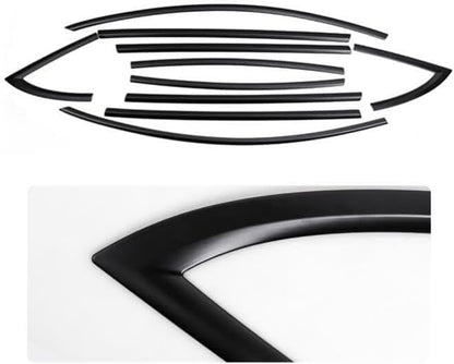ya 28 10.13 zhengce for for Tesla for Model 3 10PCS ABS Matte Black Car Window Strip Cover 201