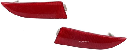 ya 6 8.24 baidi Pair Rear Bumper Cover Left Right Reflector Red for BMW X3 2004-2010