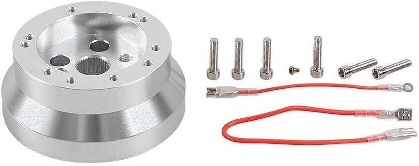 ya 5 8.24 baidi 5-hole and 6-hole steering wheel polished short hub adapter, Ididit, Universal, for Chevrolet B