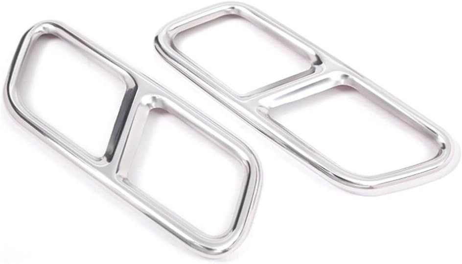 ya 4 8.14 for Mercedes-Benz S Class W222 10-17 Chrome Rear Exhaust Muffler Tail Pipe Trim