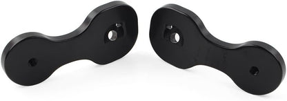 ya 2 8.15 Rearview Mirror Brackets Adapter for Harley Touring Street Glide 2014-2021 Black