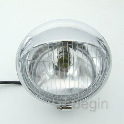 ya 4 8.10 12V Motorcycle Headlight Front Fog Light for Yamaha for Suzuki Chopper Bobber Chrome 