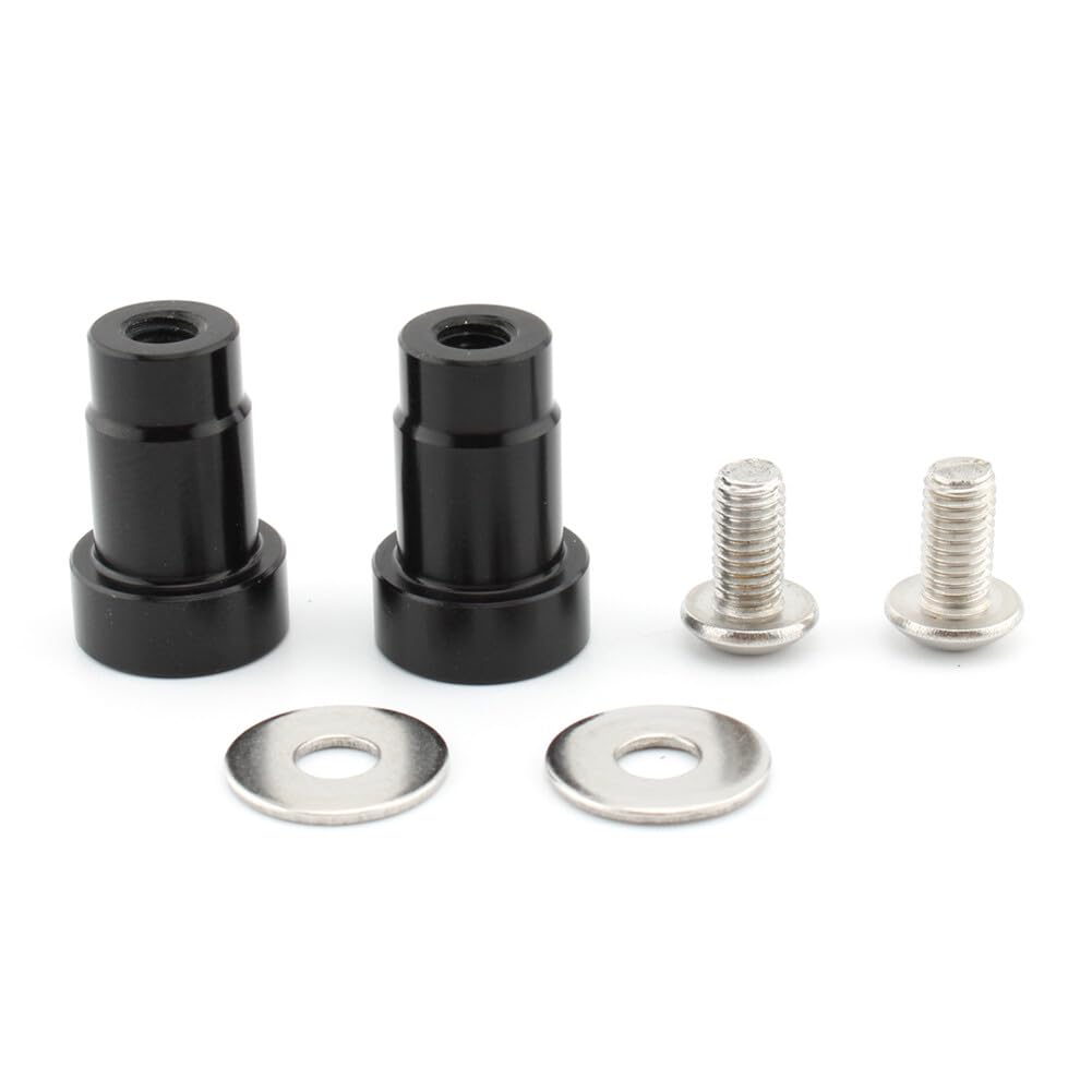 ya 6 8.14 CNC Mirror Hole Caps Cover Fit for Thruxton Pair Aluminum Black Motorcycle