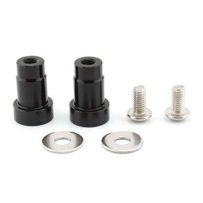 ya 6 8.14 CNC Mirror Hole Caps Cover Fit for Thruxton Pair Aluminum Black Motorcycle