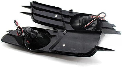 ya 4 8.8.2 Left&Right Lower Bumper Grille Grill Cover Fog Light Set for Audi A6 C7 2012-15