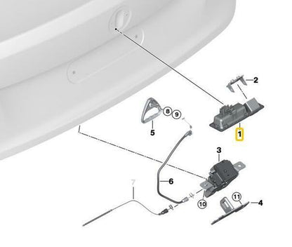 ya 4 8.8 The Trunk lid Lock Button Switch is Suitable for BMW F10 F22 F30 F33 F48 F80 F82 F83 F87