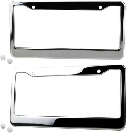 ya 9 10.24 Car License Plate Frame Cover Cap Boots Trunk Black Carbon Suitable for Saa