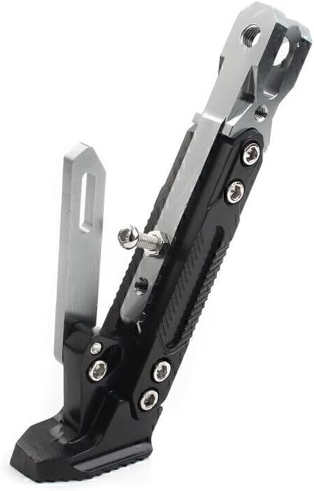 ya 2 8.15 CNC Steel Non-slip Adjustable Motorcycle Foot Side Stand Support Leg Kickstand