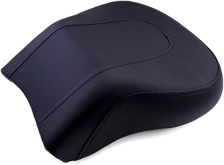 ya 4 8.8.2 Motorcycle Black Rear Pillion Passenger for Seat for Harley FLSTF Fat Boy 2008-2014