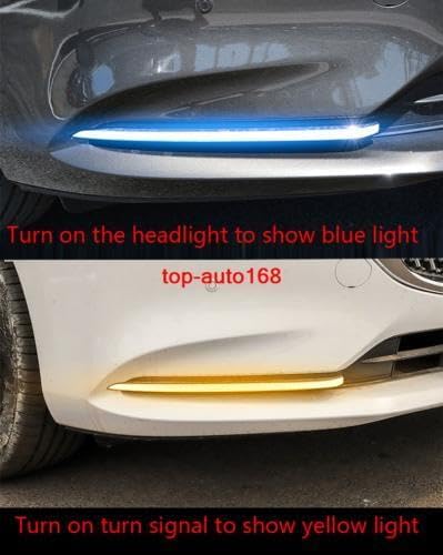 ya 9 10.24 LED Daytime Running Lights/Turn Signals/Fog Lights 2pcs for Mazda 6 2018-2020