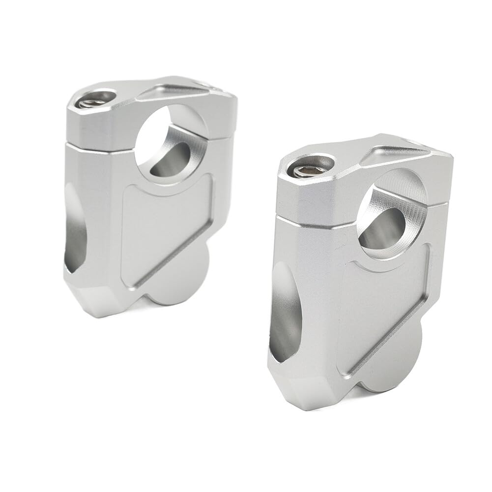 ya 4 8.8.2 Silver Motorcycle 28mm 1 1/8 Handlebar Mount Clamp Riser fit for Suzuki for Kawasaki