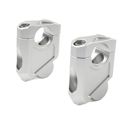 ya 4 8.8.2 Silver Motorcycle 28mm 1 1/8 Handlebar Mount Clamp Riser fit for Suzuki for Kawasaki