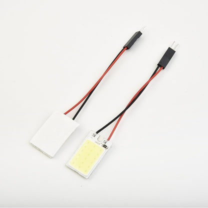 ya 13 9.15 baidi 5pcs COB 18LED Panel Lights DC12V Lamp Bulb Interior Dome Map Adapter Kit