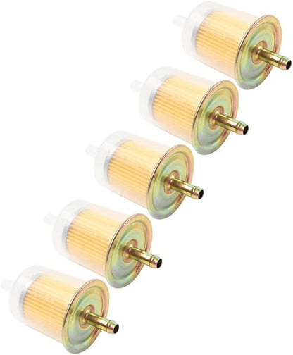 ya 10 9.16 zhengce 5Pcs 3/8 Fuel Filter Industrial Motorcycle Inline Gas Fuel Line