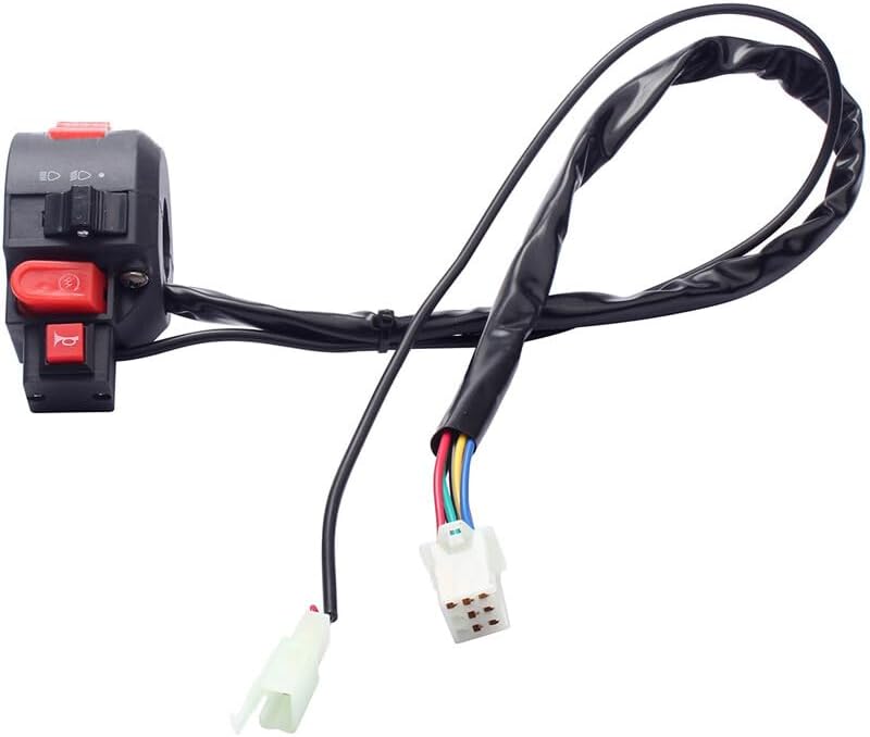 ya 4 8.14 22MM 7/8 Motorbike Handlebar Control Switch w/Turn Signal Start Horn Control
