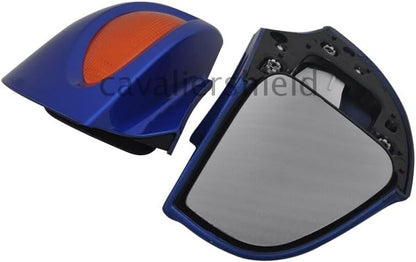 ya 23 10.7 baidi Blue Rearview Mirrors Amber Turn Signal Lens for BMW R1100 RT R1100 RTP R1150 RT