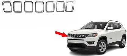 ya 2 8.15 7-piece chrome mesh forming kit suitable for Jeep Compass 17-21 68351457AA