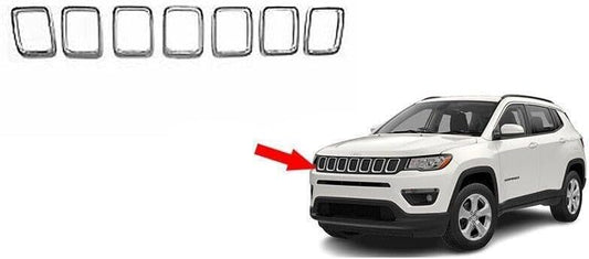 ya 2 8.24 baidi 7-piece chrome mesh forming kit suitable for Jeep Compass 17-21 68351457AA