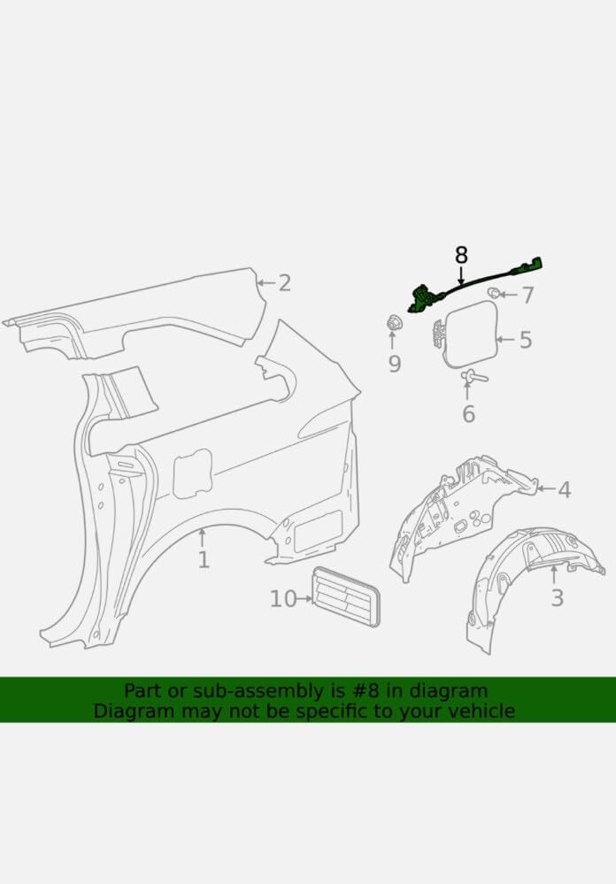 ya 4 8.24 baidi for Toyota OE Fuel Filler Door Lock Actuator 77030-08010 for 2021-2024 for SIENNA