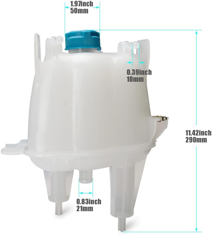 ya 10 9.16 baidi 1x Coolant Recovery Bottle 52014880AA For 14-2021 for Ram PROMASTER 1500 2500 3500