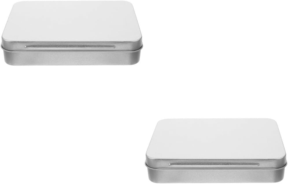 ya 14 9.20 baidi 2 Pack Stora Tin Box Travel for Mini Tinplate Boxes with Lid Tins Lids-1