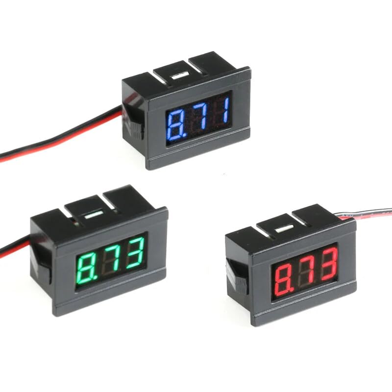 ya 16 10.20 baidi for Mini Digital Voltmeter 4.5-30V DC Panel Meter for Electric Vehicles -