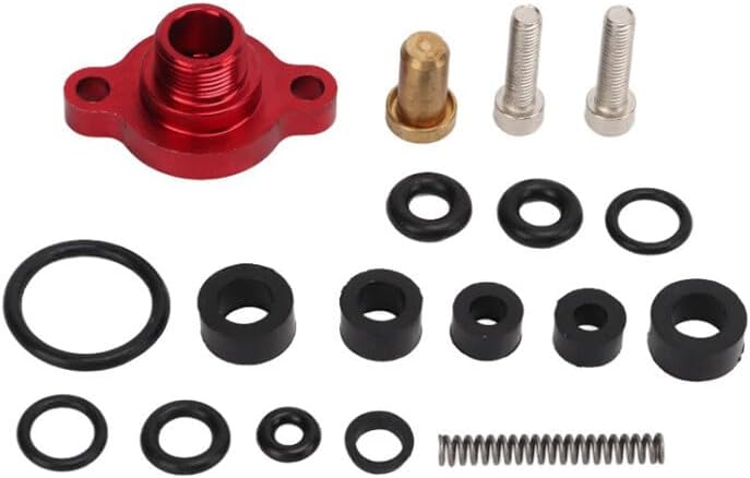 ya 4 8.14 Fuel Relief Pressure Spring Seal Kit for 99-03 for Ford 7.3L Powerstroke Diesel Red 