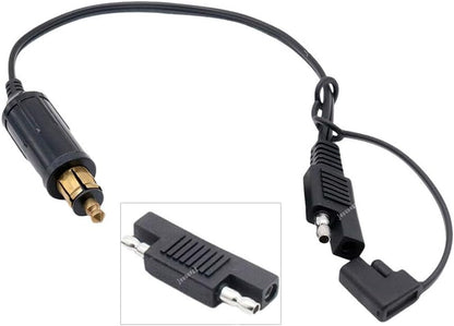 ya 6 8.24 baidi DIN Powerlet Plug to SAE Adapter Connector Cord Cable for BMW Motorcycle