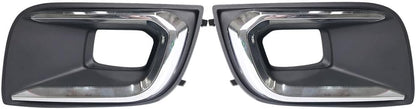 ya 4 8.14 front left and right bumper fog lamp bezel cover for 2018-2021 for Toyota Sequoia 