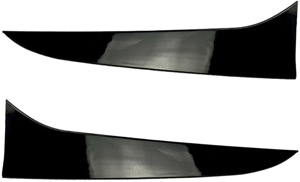 ya 4 8.14 for BMW X1 E84 2009-2015 Black 2x Rear Window Side Spoiler Canard Splitter Trim