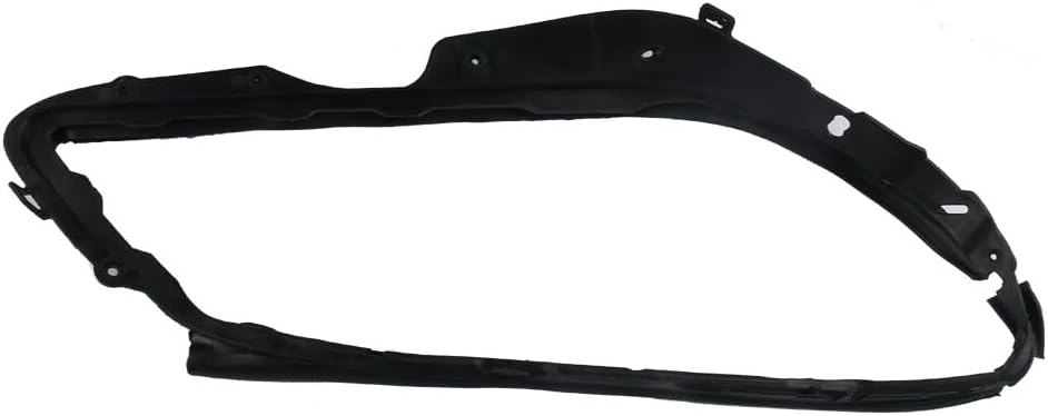 ya 9 10.24 2Pcs Headlight Gasket Left & Right Black Plastic For C-Class W204 2008-2011