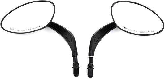 ya 2 8.15 Black Oval Rearview Side Mirror for Harley Sportster 1200 883 Dyna Street Bob