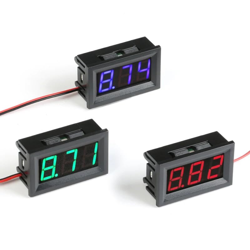 ya 16 10.20 baidi for Mini Digital Voltmeter 4.5-30V DC Panel Meter for Electric Vehicles -