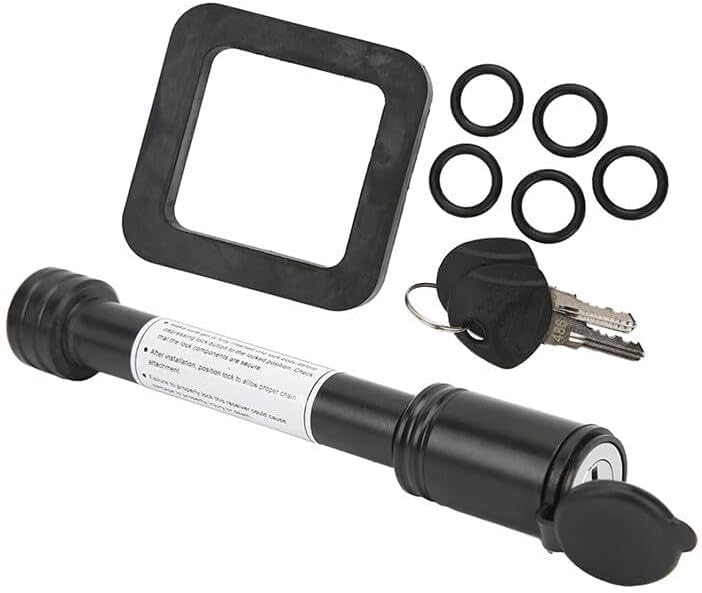 ya 5 8.24 baidi 5/8 Trailer Hitch Pin Lock 2 Keys for RV Truck 2 Receiver with 2 Silencer Pad