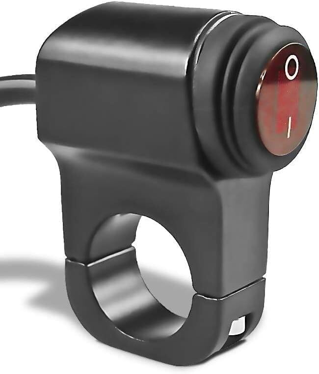 ya 4 8.14 7/8 ATV Handlebar Light Switch Waterproof Handlebar Headlight Switch 12V