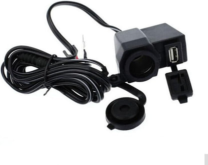 ya 6 8.14 Waterproof power socket USB motorcycle cigarette lighter adapter socket for Charger
