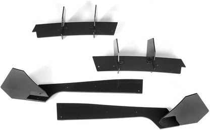 ya 2 8.15 Car Rear Lip Diffuser & Rear Side Splitters Black For 2018-2022 for Ford for Mustang