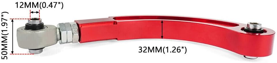 ya 13 9.15 baidi Red Adjustable Bearing Rear Camber Arm Kit Fit for Accord 2018-2022