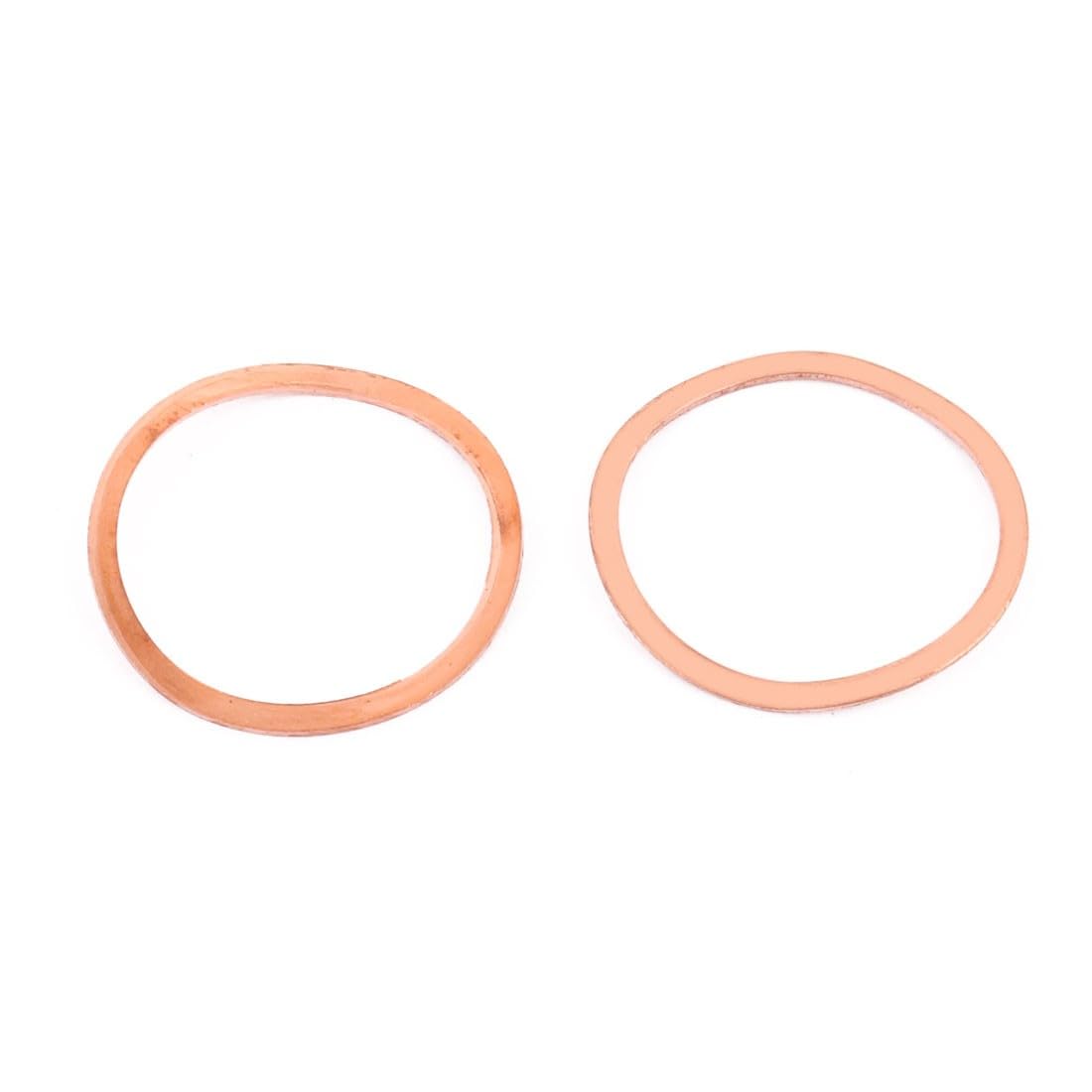 ya 13 9.15 baidi 10pcs 32mm x 27mm x 1mm Flat Ring Copper Crush Washer Sealing Gasket Fastener