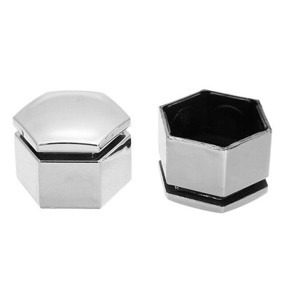 ya 13 9.15 baidi 20x 22MM Car Wheel HEX Nut Bolt Cap Cover+Removal Chrome Tool