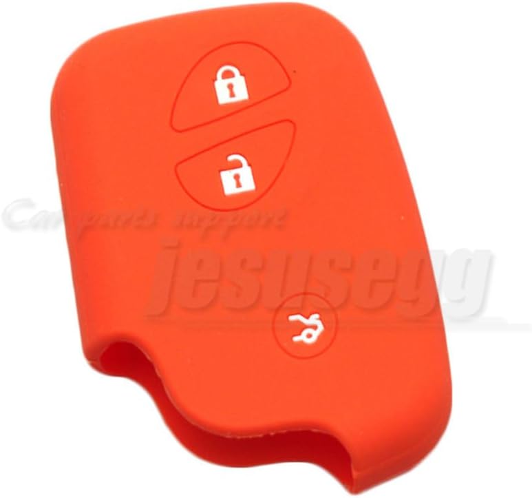 ya 9 10.24 Orange Silicone Key Case Cover Fob for Lexus GS300 GS350 GS430 GS450h RX330