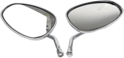 ya 14 9.20 zhengce Motorcycle Rearview Oval Mirror for Honda Shadow Spirit 750 1100 VTX1300 VT-1
