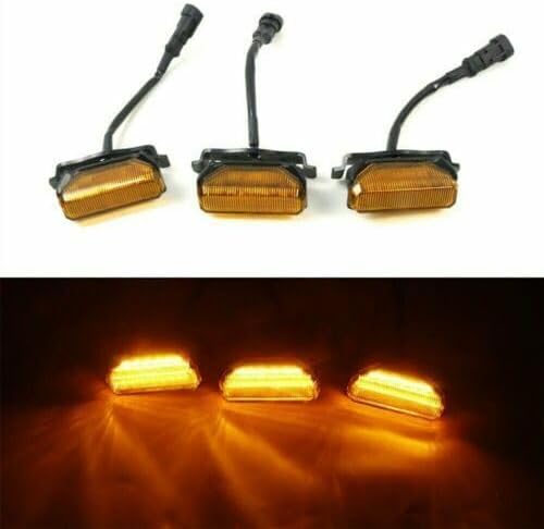 ya 14 9.20 zhengce Offroad Car LED Yellow Grille Lights Lamps Kit for Toyota TUNDRA 2020 2021-1