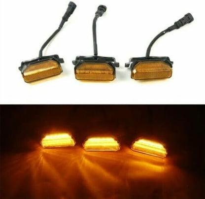ya 14 9.20 zhengce Offroad Car LED Yellow Grille Lights Lamps Kit for Toyota TUNDRA 2020 2021-1