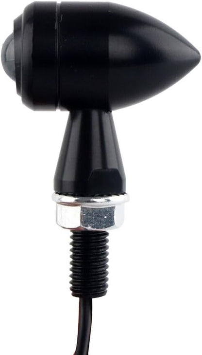 ya 4 8.10 4x for Miniblinker LED Microblinker Blinker Motorrad vorn hinten Schwarz Universal