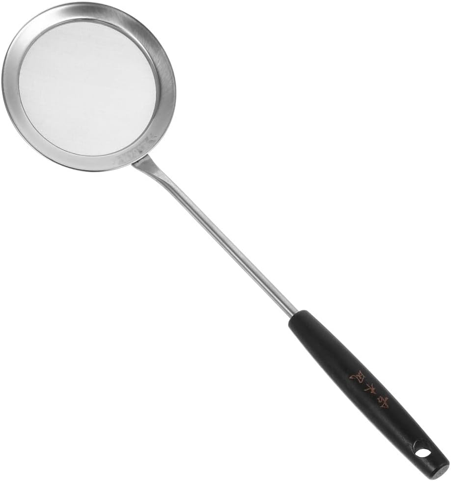 ya 14 9.20 baidi Oil Lattice Spoon Fat Filter Skimmer Strainer Multi-functional Hot Pot Mesh-1